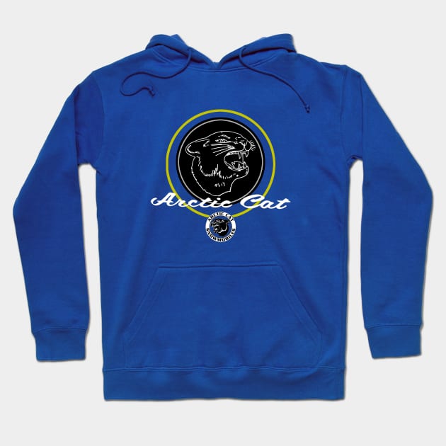 American Vintage Snowmobile Hoodie by Midcenturydave